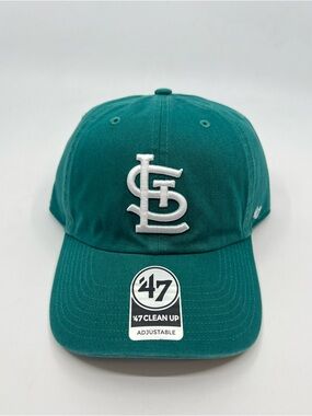St. Louis Cardinals '47 Brand Clean Up Strapback Green Hat Cap MLB - BRAND NEW